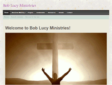 Tablet Screenshot of boblucyministries.org